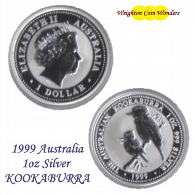 1999 1oz Silver KOOKABURRA - Click Image to Close